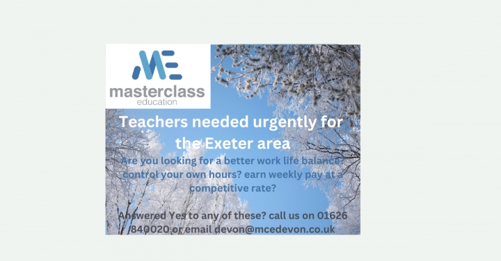 Teachers urgently needed